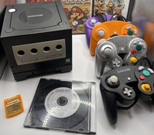 Nintendo GameCube Black with gameboy player a...