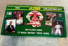 🔥1991 SCORE Baseball Cards Complete Set 900 + 72 3-D Cards - NEW FACTORY SEALED