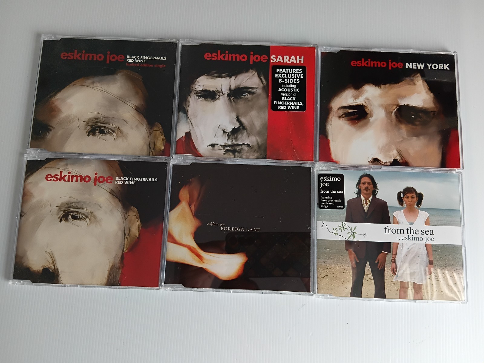 Eskimo Joe 6 CD Singles Black Fingernails, Sarah, New York, From th Sea, Foreign