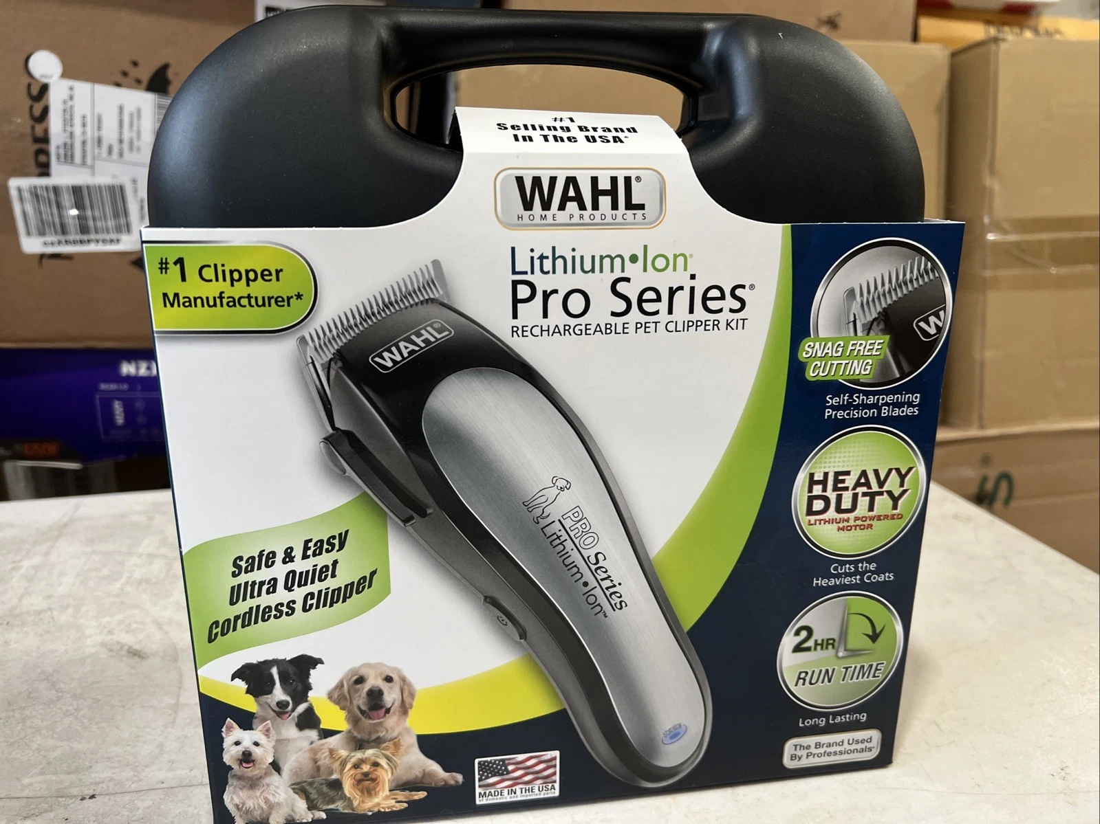 Wahl Lithium Ion Pet Pro Series Rechargeable Pet Clippers Grooming Kit 9766 NIB
Opens in a new windo