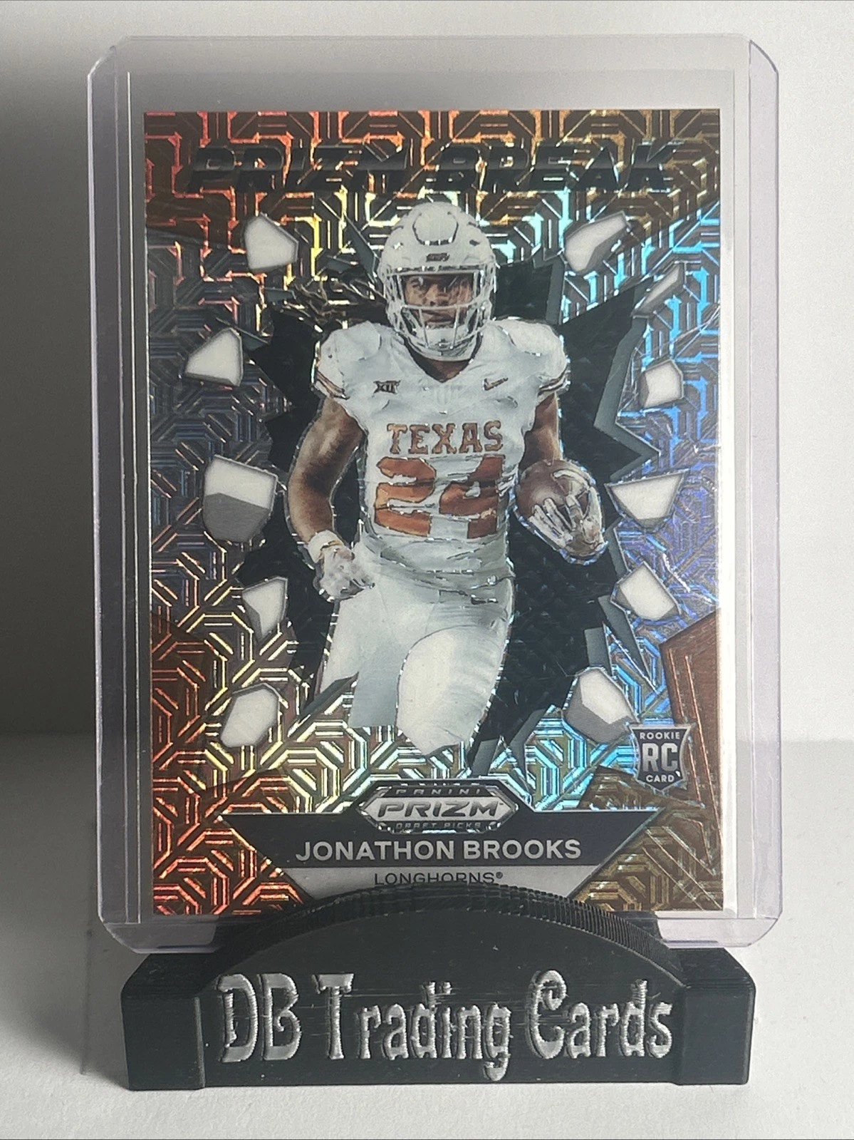 2024 Prizm Draft Picks - Prizm Break Jonathon Brooks #PB-JBS Mojo Prizm /25