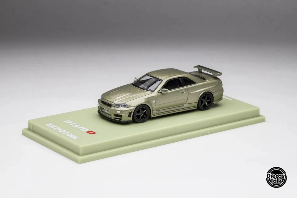 Kyosho 1:64 Nissan Nismo R34 GT-R Millenium Jade Compatible con MOTN Foto 2 de 4