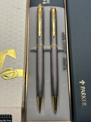 Parker Insignia Sterling Silver Ballpoint+Pencil Set-New | eBay