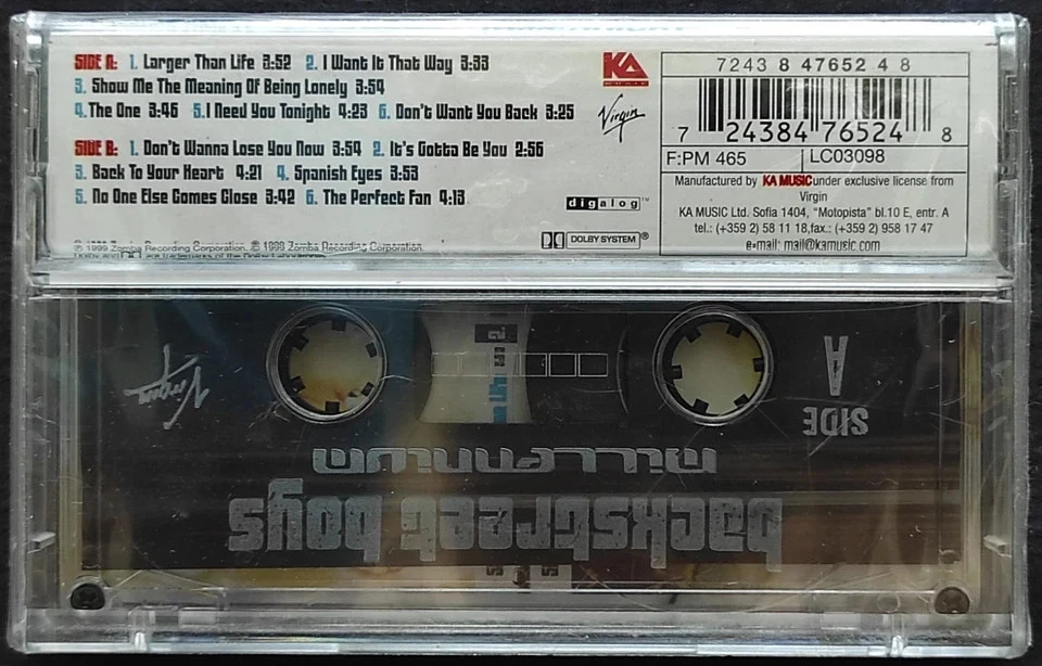BACKSTREET BOYS Millennium RARE SEALED Bulgaria CASSETTE TAPE 1999 - Image 4 of 4