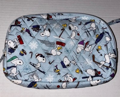 NWT Vera Bradley Large Cube Belt Bag Peanuts Ski Jump Snoopy Winter Sky