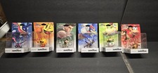 Lot Of 6 Nintendo Amiibo Figures Kong Bowser Falco Mac Pac Man Greninja Smash