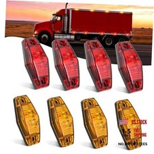 2.5 Inch Oval Side Marker Clearance Light 2 Amber/Red-Universal 2.5inch Oval