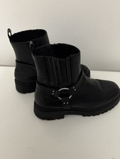 Primark Black Leather Ankle Boots