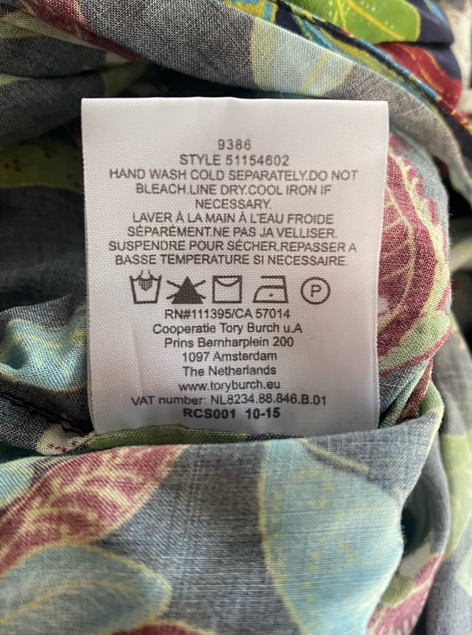 Tory Burch  Wisteria Wrap Romper Womens Swim Cover Up Blue Green Sleeveles Sz XS thumbnail 13