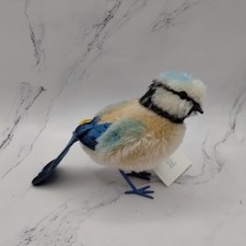 Steiff Piccy Blaumeise Blue Tit Bird Mohair Stuffed Figure with Button