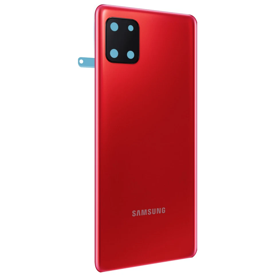 Original Battery Cover Galaxy Note 10 Lite with Lens Camera Cover Red - Image 3 of 4