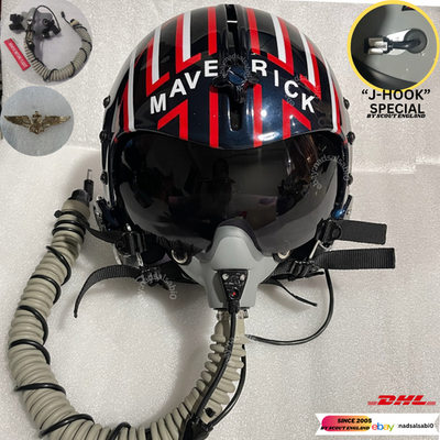 SIZE XL-XXL HGU-33 TOP GUN MAVERICK FIGHTER PILOT HELMET+OXYGEN