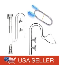 Aquarium Lily Pipe Skimmer 13mm or 17mm Glass Filter Intake V2 FREE Ship!