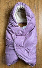 7 AM NIDO Car Seat Swaddle Wrap Cover Pink Purple Small 0-6 Months 16lbs