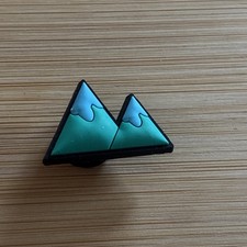 Crocs Jibbitz Mountains Blue Green Mountain Top Nature Shoe Charm