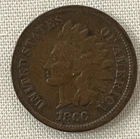 1866 Indian Head Cent — photo from another recent sale
