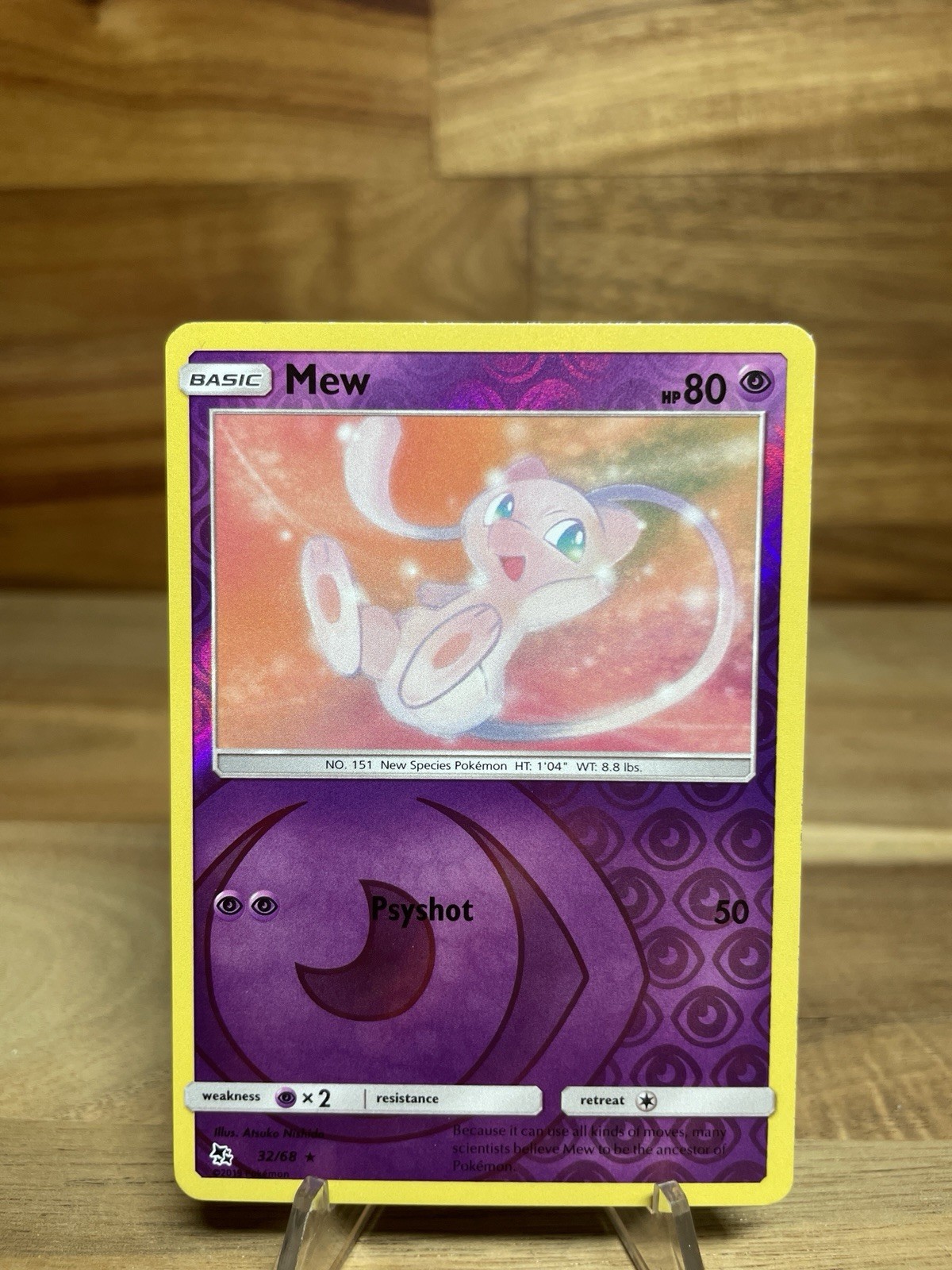 Mew 32/68 Hidden Fates Reverse Holo