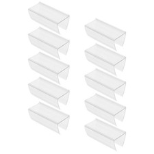 10 Pcs Shelf Edge Label Holder Display for Shopping Mall Plastic Holders