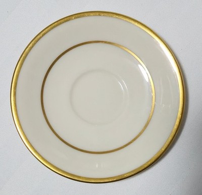 RARE ANTIQUE SET OF 4 LENOX CHINA J34 PATTERN GOLD TRIM DEMI CUPS