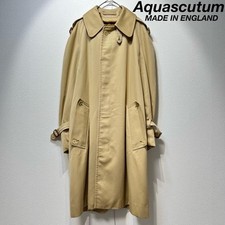 VTG Aquascutum Men's Storm design stand collar long coat