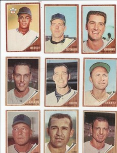 Sweet Lot of (18) 1962 Topps Houston Astros. All Different. Next Day Shipping