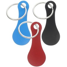 3Pcs Durable Stainless Steel Grocery Trolley Token Keychain Portable Use