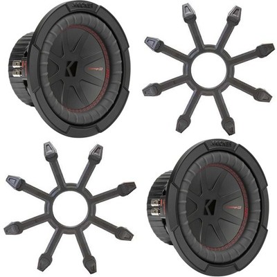 Kicker (2) 48CWR82 CompR 8'' Subwoofer, DVC, 2-ohm - Includes Grill
