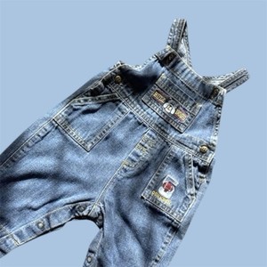 Vintage 90s Oshkosh Bgosh Overall Bulldogs Football Embroidered Cotton 3-6m