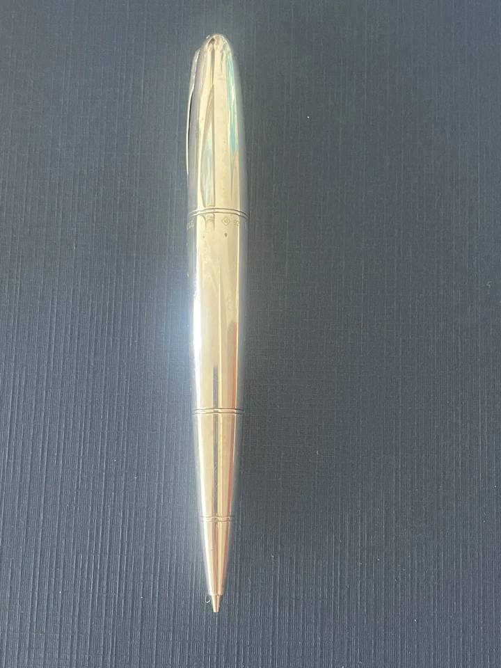 Lápis colecionável Alfred Dunhill prata pura 925 torpedo mecânico 0,7, pré-próprio - Imagem 2 de 4