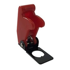 2 Pack Aircraft Style Red Toggle Switch Guard - Flip Up Safety Red Flip Cover