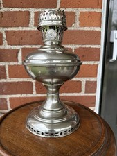 Antique Aladdin Model #4 Oil Lamp and unsigned Flame Spreader Kerosene Oil Lamp