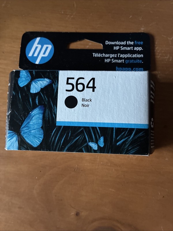 HP Genuine Printer Ink Cartridge 564 Black 7/2020