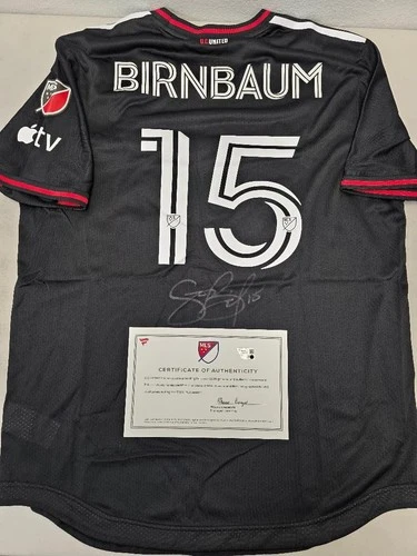 DC United STEVE BIRNBAUM Signed Match Game Used 2023 Season Soccer Jersey