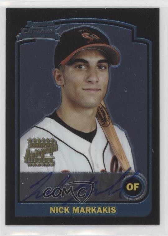 2003 Bowman Draft Chrome Nick Markakis #BDP171 Auto 0d6s