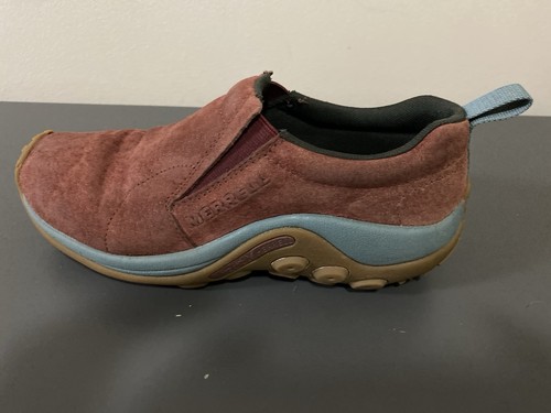 MERRELL Jungle Moc Rust Red Suede Slip On Trail Hiking Shoe J02224 Womens Size 8 - Picture 7 of 14