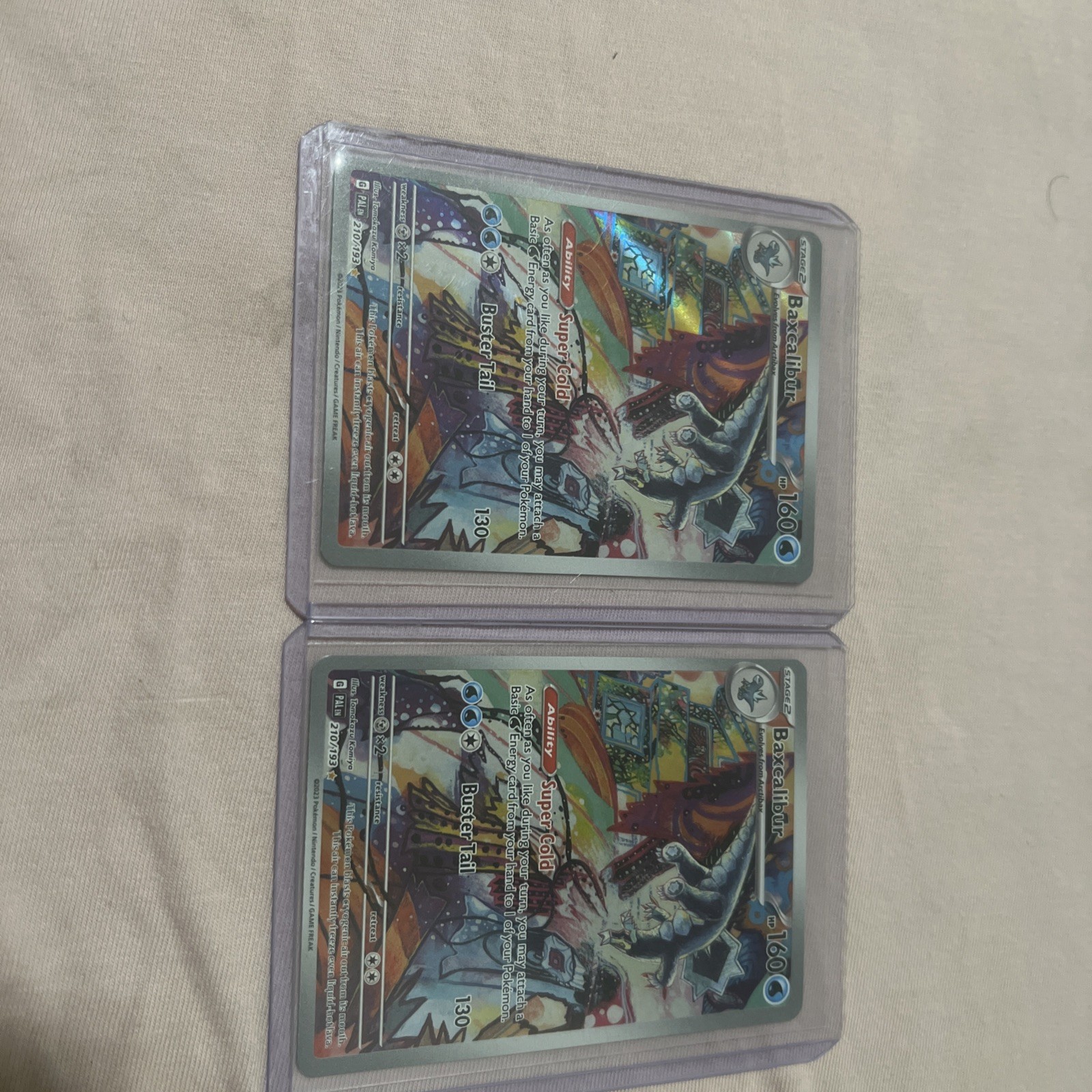Pokemon TCG Baxcalibur 210/193 Paldea Evolved Illustration Rare LP