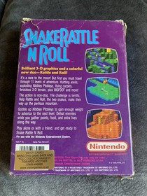 Nintendo NES Snake Rattle N Roll UK Version, Complete with Box no  Manual PAL