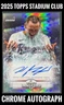 Wyatt Langford 2025 Topps Stadium Club Chrome Autograph #SCCA-WL