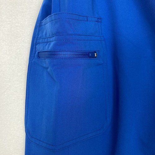 Scrub Pants Mens Large Blue Essence by Aura Naturale 9 Pockets Stretch Nurse NWT - Picture 13 of 16