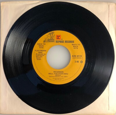 Fleetwood Mac / Rhiannon (Stevie Nicks) / Over My Head / Reprise 45 rpm / Mint