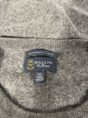 Wallin & Bros 2xl 100% Cashmere Pullover Mens Sweater Jumper Cardigan - Picture 4 of 6