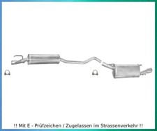 Auspuffanlage für Opel Tigra 1.4 1.6 16V Auspuff Endtopf Mitteltopf Schelle