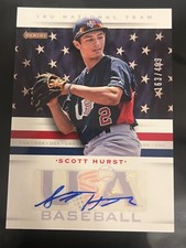 SCOTT HURST 2013 Panini USA Baseball Stars & Stripes AUTO #'d/499