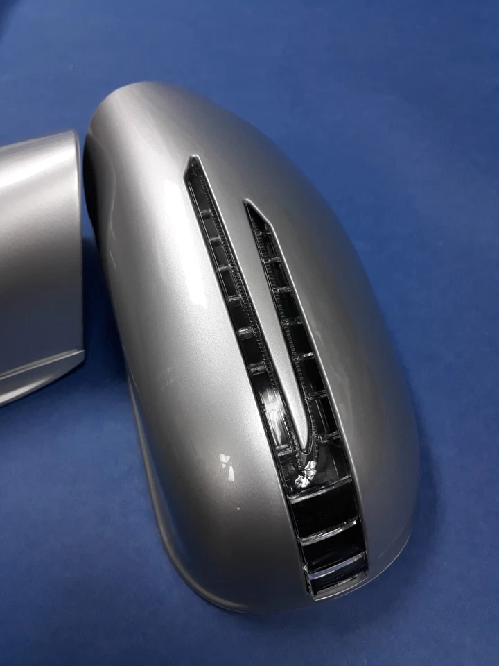 TWO ARROW LED SILVER MIRROR COVERS FOR 1998-2001 MERCEDES BENZ W220 S-CLASS - Image 3 of 4