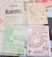 Lot  of 4 Sheet Music  mk'd 2 Monroe 1 Milwaukee Wisconsin John Phillip Sousa
