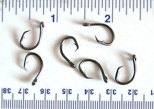 100 GT 2X L2004 Offset Circle Fish Fishing Hooks size 8 - 100 hooks L2004
