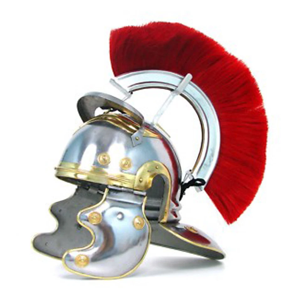 Casco de oficial centurión del Imperio Romano forjado a mano 18 g Foto 3 de 4