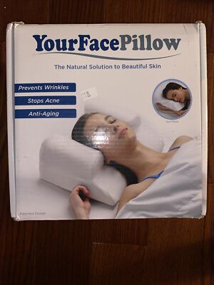 YourFacePillow Beauty Pillow Anti Wrinkle & Anti Aging Back Sleeping Pillow NOS