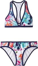 Splendid Littles Girl's Printed Halter Set Big Kids Swimsuit Set Size 12