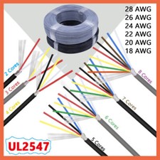 Flexible Multicore Cable 2/3/4/5/6/7/8 Core Shielded Wire Audio Signal PVC Cable